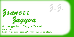 zsanett zagyva business card